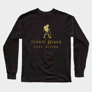 Johnnie walker hiking -Jennie Hiker Keep Hiking Black Label Long Sleeve T-Shirt